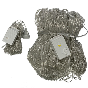 LED κουρτινό φως δικτύου με 2000 LED, 220V, IP44, τροφοδοσία από πρίζα