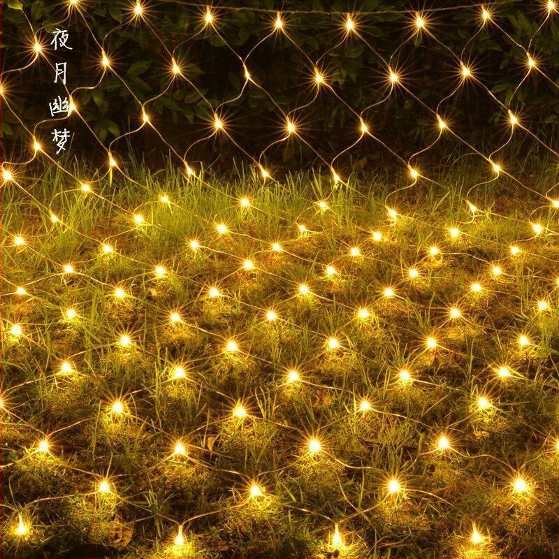 LED závesné svetlá s mriežkou, 2000 LED, teplá biela 3000K, IP44, 220V, vnútorné aj vonkajšie dekorácie pre Vianoce a svadby