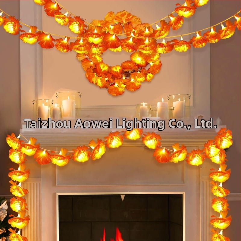 LED reťaz svetiel Dahlia a Marigold pre dekoráciu Halloween párty