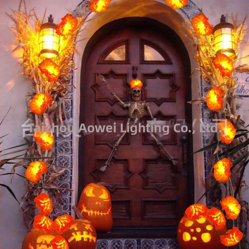 LED reťaz svetiel Dahlia a Marigold pre dekoráciu Halloween párty