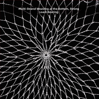 Yi Net сгъваема риболовна мрежа с малки очи, неръждаема стомана, обков от алуминиева сплав и въглеродна мрежа