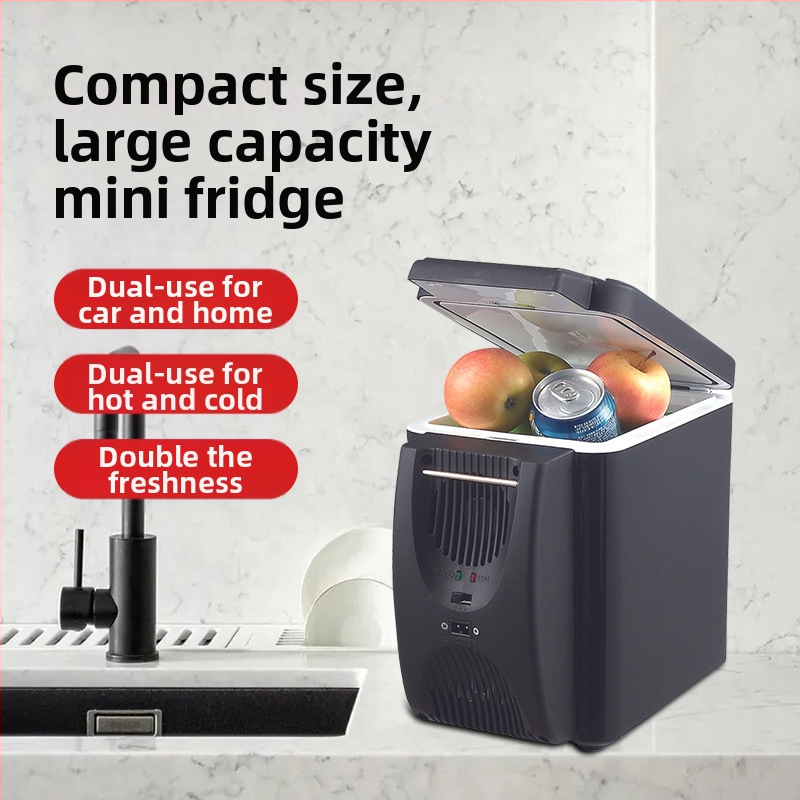 Aoqun полупроводников автомобилен хладилник за 12V, 48W, диапазон охлаждане/загряване 5–65°C, усилен полипропилен