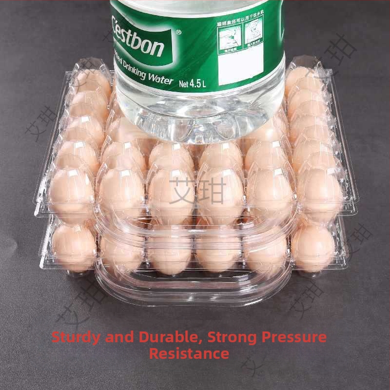 Ръчно преносима пластмасова кутия за яйца с прозрачно блистерно опаковане