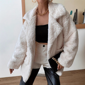 Moteriškas paltas iš poliesterio ir spandekso - ilgomis rankovėmis, vidutinio ilgio, rudens laisvalaikio stilius