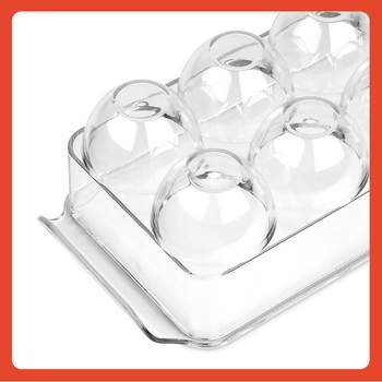 Κουτί αποθήκευσης αυγών, 14 διαμερίσματα, με δυνατότητα στοίβας, πλαστικό, με καπάκι