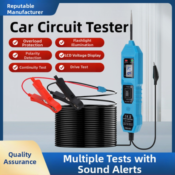 Automobilio elektros grandinių defektų detektorius ir elektros grandinių testeris su skaitmeniniu ekranu, DC12V, -20…50°C, CNBJ-823
