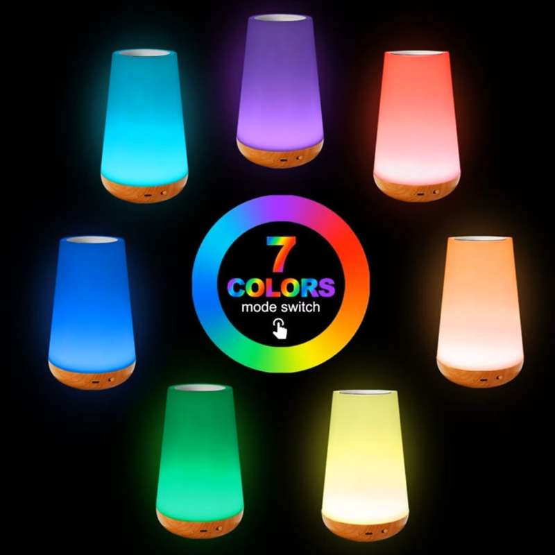 HY-675 Éjszakai lámpa – Műanyag, Modern minimalista stílus az éjjeliszekrényhez, ≤36V feszültség, Testreszabott minták