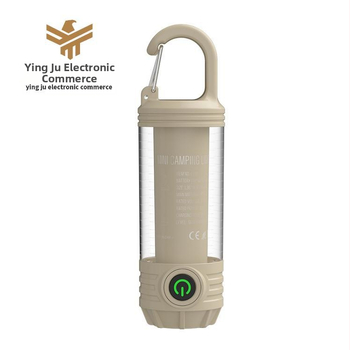 Kempinginė lemputė su USB įkrovimu ir raktų kilpele, YINGJU LY19, 3.7V, ABS korpusas