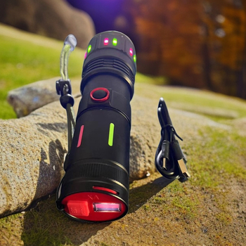 Φακός κατασκήνωσης από αλουμίνιο, μπαταρία 3600mAh, ισχύς 20W, LED φως, φόρτιση USB Type-C