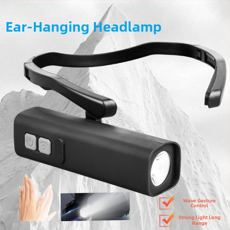 Išorinis jutiklinis galvos žibintas – 1500 mAh akumuliatorius, galia 10 W, Bluetooth, 360° posvyris, spindulys 100–200 m