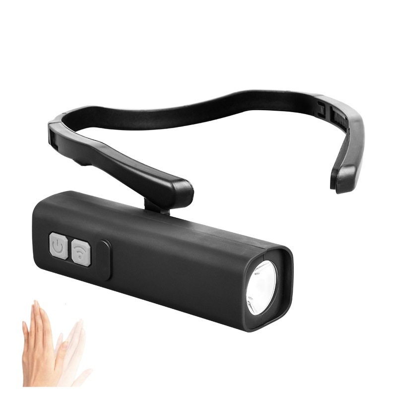 Išorinis jutiklinis galvos žibintas – 1500 mAh akumuliatorius, galia 10 W, Bluetooth, 360° posvyris, spindulys 100–200 m