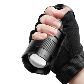 Φακός από αλουμινίου με LED XHP90, ζουμ, εμβέλεια 50–100 m, μπαταρία 1200 mAh