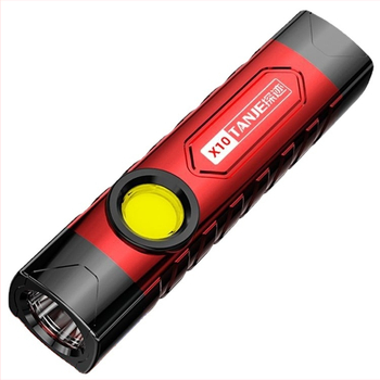 Φακός LED USB επαναφορτιζόμενος με λαμπτήρα + COB, 10W, 2400mAh, ακτίνα 100-200 m, συμπαγής φορητός πολυλειτουργικός