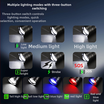 Φακός εξωτερικού χώρου με COB LED εργασιακό φως, επαναφορτιζόμενη μπαταρία 6000 mAh, ισχύς 30 W, εμβέλεια >500 m, αυτονομία 4–7 h, χειροκίνητη γεννήτρια