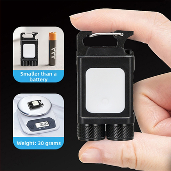 Φως μπρελόκ με COB LED, μαγνητικό εργασιακό φανάρι, USB επαναφορτιζόμενο, 5W, 800 mAh