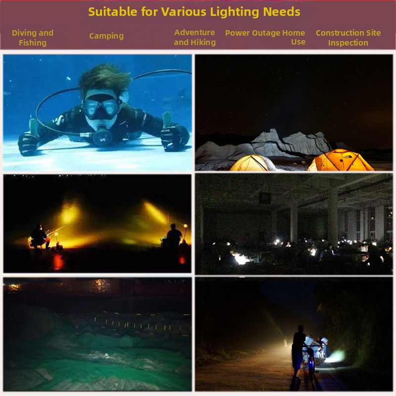 Дайвинг фенер с ABS корпус, персонализирана обработка, подводно осветление