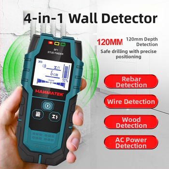 SF1 детектор за стени – високопрецизен детектор за арматура, кабели, метални тръби и дърво