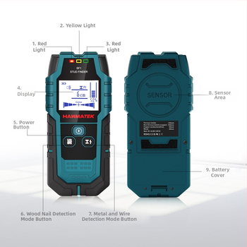 SF1 детектор за стени – високопрецизен детектор за арматура, кабели, метални тръби и дърво