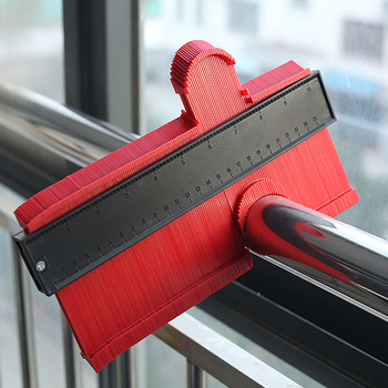 Μετρητής προφίλ για την άκρη λαμιναμένου δαπέδου, ρυθμιζόμενο κλειδωτικό άκρου, ABS υλικό, γωνιακός χάρακας