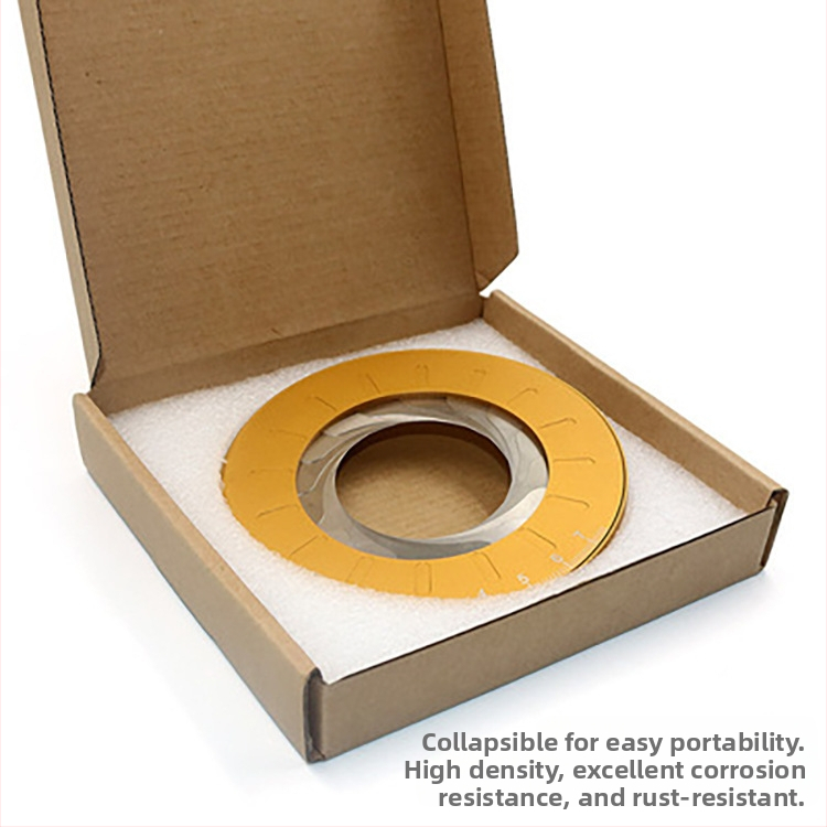 Кръгла чертожна линейка от 304 неръждаема стомана, регулируем измервателно-чертожен инструмент със скала