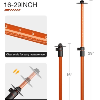 Μετρητής καυσόξυλων — Ρυθμιζόμενος μαγνητικός μετρητής για γρήγορο προσδιορισμό του μήκους κοπής καυσόξυλων