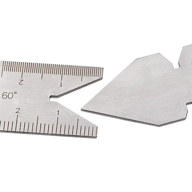 Journalists 4-елементен комплект резбов калибър и център калибър, 55°–60°, метрично-инчов интегриран