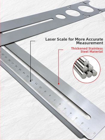 Εντοπιστής οπών πλακιδίων και εργαλείο διάτρησης — Πολυλειτουργικό, ρυθμιζόμενο εργαλείο ανοίγματος οπών για γυαλί