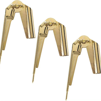 Дърводелски циркул, железно тяло, нееднакъв метал, позлатено покритие, измервателно устройство