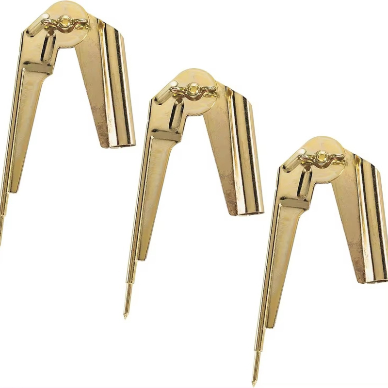 Дърводелски циркул, железно тяло, нееднакъв метал, позлатено покритие, измервателно устройство