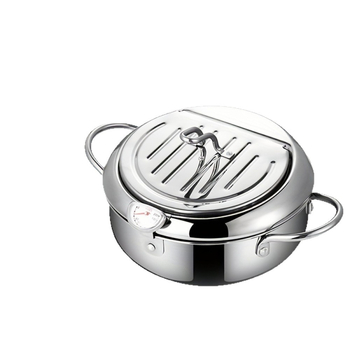 Nerūdijančio plieno tempura frite su sietu, japonų stiliaus, tinkama indukcinėms viryklėms