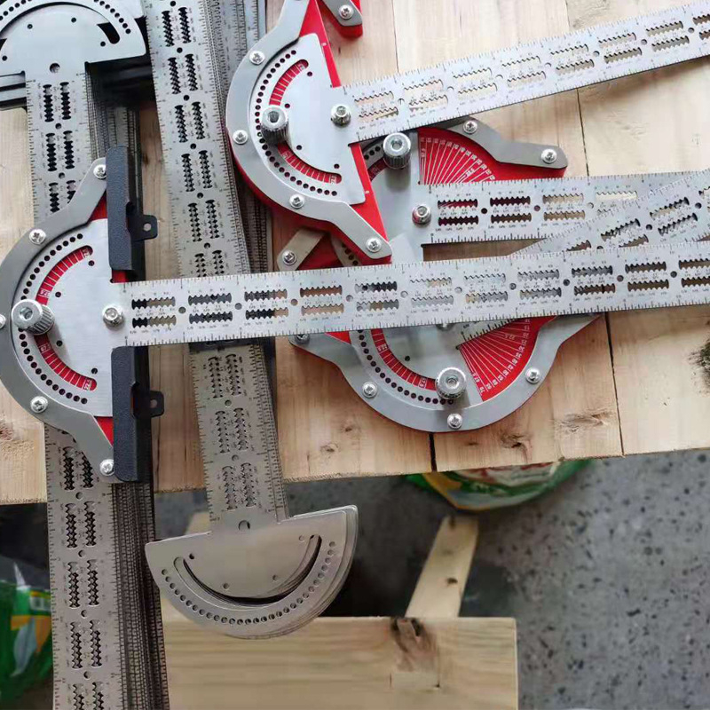 Ξυλουργικός χάρακας με άκρη και γωνία (Υλικό: Ανοξείδωτος χάλυβας; Τύπος χάρακα: Γωνιακός χάρακας; Μάρκα: Other)