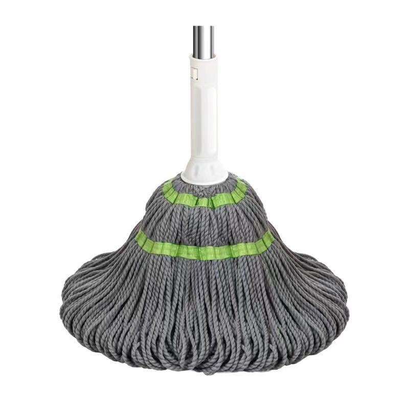 Forgó mop dizájn, mikroszálas fej, rozsdamentes acél cső, teherbírás >10 kg, élettartam 3 év