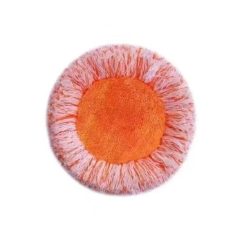 Πολυλειτουργικός επίπεδος mop με σχέδιο ηλίανθου, κεφαλή από μικροΐνες και ράβδο από ανοξείδωτο ατσάλι; κεφαλή από βαμβακερή γάζα; απομάκρυνση νερού 80–90%; φόρτος κάτω από 10 κιλά.