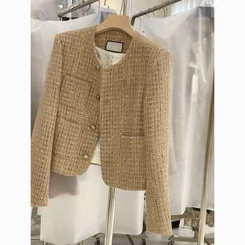 Γυναικείο παλτό, 90-95% πολυεστέρας, μακριά μανίκια, στρογγυλή λαιμόκοψη, φθινόπωρο 2024