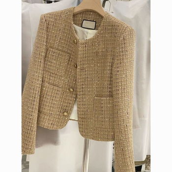 Γυναικείο παλτό, 90-95% πολυεστέρας, μακριά μανίκια, στρογγυλή λαιμόκοψη, φθινόπωρο 2024