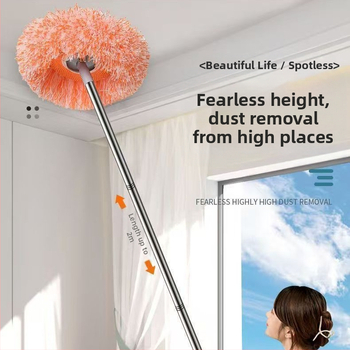 Ηλίανθος επίπεδη σκούπα για στεγνό/υγρό καθάρισμα με κάλυμμα από ύφασμα (Λειτουργική σκούπα, επίπεδη σκούπα, λανσαρίστηκε το 2023, μικτό βάρος 1 kg)