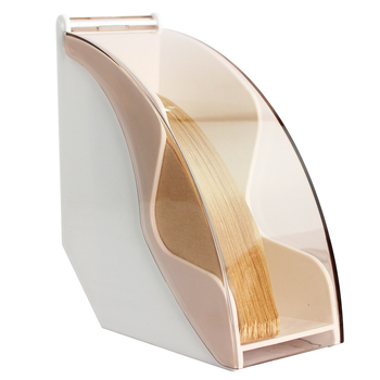 Plastikinė dulkių nepraleidžianti filtrų popieriaus dėžutė su V60 filtrų laikikliu kavinei, šiuolaikiškas minimalistinis stilius, pritaikomas