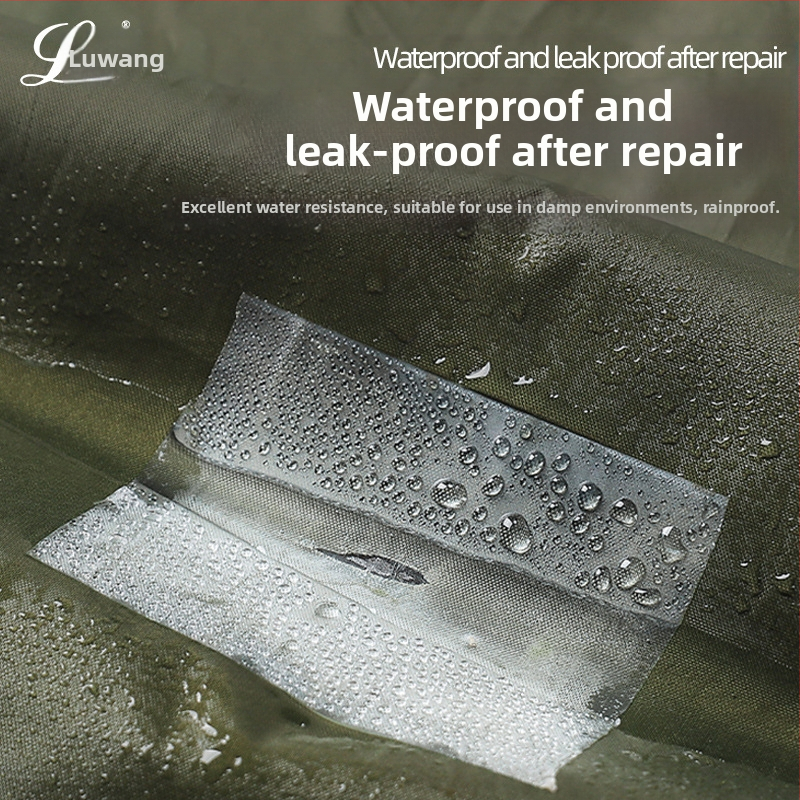 Priehľadná PVC opravárenská páska, obojstranná, vysoká viskozita, vodeodolná, pre stany a nafukovacie výrobky, -20°C až 200°C