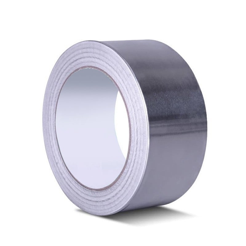 Augstas temperatūras alumīnija folijas lente virtuvei un vannas istabai – vienpusēja, akrila līme, 60–300°C, laba blīvēšana