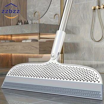 Silikono magiška šluota, daugiafunkcinė voniai — grindų valymas, stiklo valymas, plaukų surinkimas