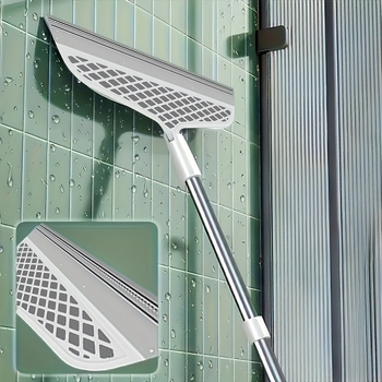 Silikono magiška šluota, daugiafunkcinė voniai — grindų valymas, stiklo valymas, plaukų surinkimas