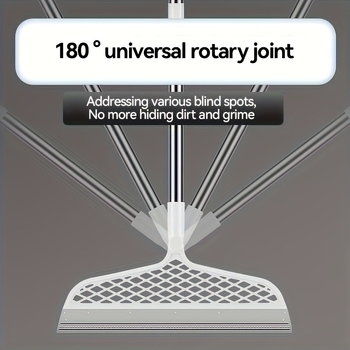 Silikono magiška šluota, daugiafunkcinė voniai — grindų valymas, stiklo valymas, plaukų surinkimas