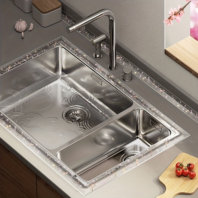 Vienpusė PVC juosta vandeniui atspari pelėsių virtuvei ir voniai – spausdinta, be klijų likučių