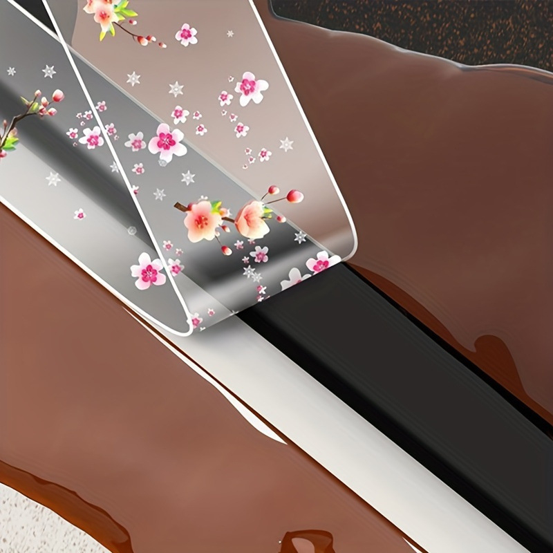 Vienpusė PVC juosta vandeniui atspari pelėsių virtuvei ir voniai – spausdinta, be klijų likučių