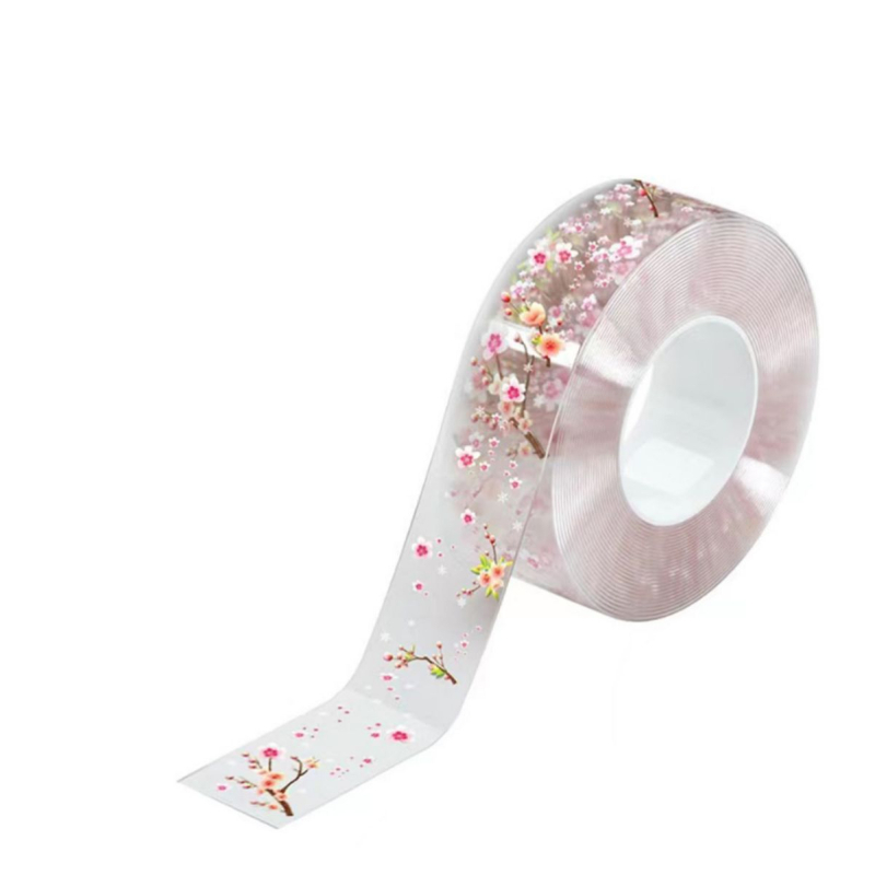 Vienpusė PVC juosta vandeniui atspari pelėsių virtuvei ir voniai – spausdinta, be klijų likučių