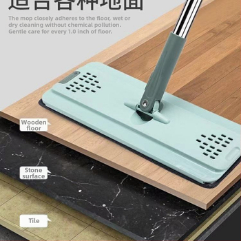 Universali plokščio mop stiebo su itin stora konstrukcija — nerūdijantis plienas, itin plonos pluoštus, vieno pavaros, spaudimas iš visų pusių