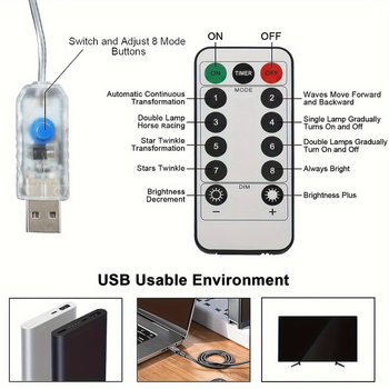 LED λαμπτήρας καταρράκτης σε σχήμα πεντάκτινης αστέρας, 50 LED, IP43, ρυθμιζόμενος φωτισμός, τροφοδοσία με μπαταρία, εσωτερικού και εξωτερικού χώρου