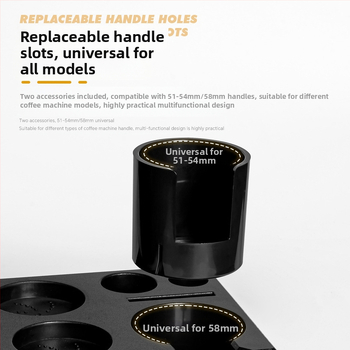 Kavos miltelių dėklas su stalčiumi - ABS - Daugiakomponentė baro sandėliavimo dėžė su rankenos laikikliu ir miltelių dozatoriumiumi