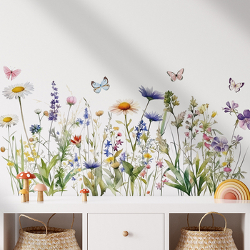 Αυτοκόλλητο τοίχου – μοτίβο με φυτά και άνθη, PVC, αδιάβροχο, για σαλόνι και υπνοδωμάτιο, μοντέρνο μινιμαλιστικό στυλ (PVC, μοτίβο φυτών/ανθών, αδιάβροχο, σαλόνι/υπνοδωμάτιο, 1 τεμάχιο)