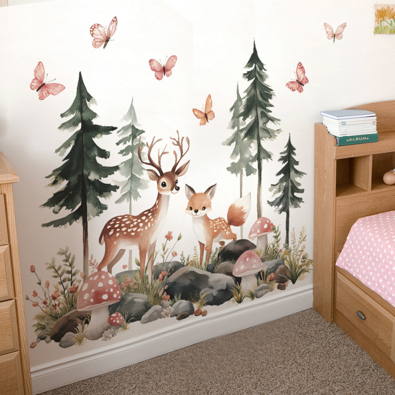 PVC falmatricák készlet, 3 darab, dekoratív falmatricák, modern minimalist stílus (HY-L031)